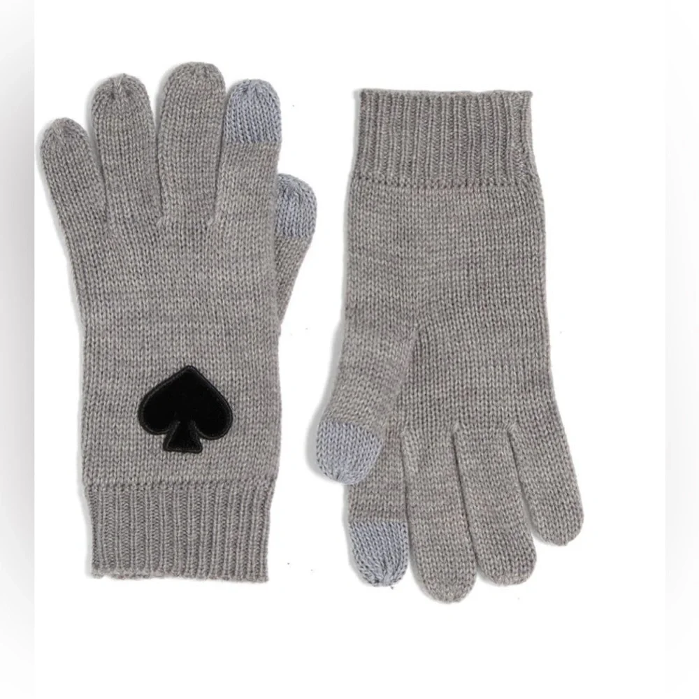 Kate Spade Gloves in Heather Grey